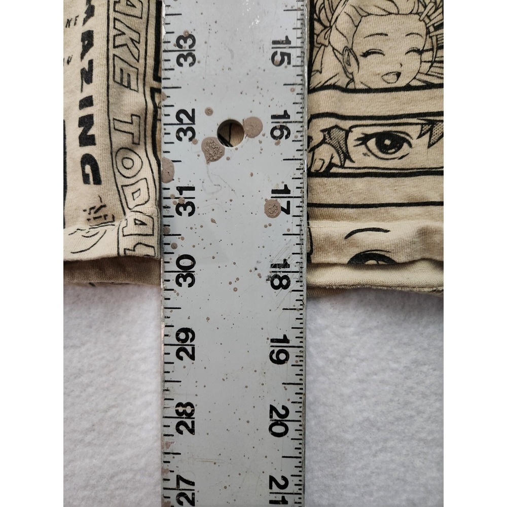 Vibe N Kids T Shirt Good Vibes Anime Comic Size M Cotton Tan - Picture 9 of 10